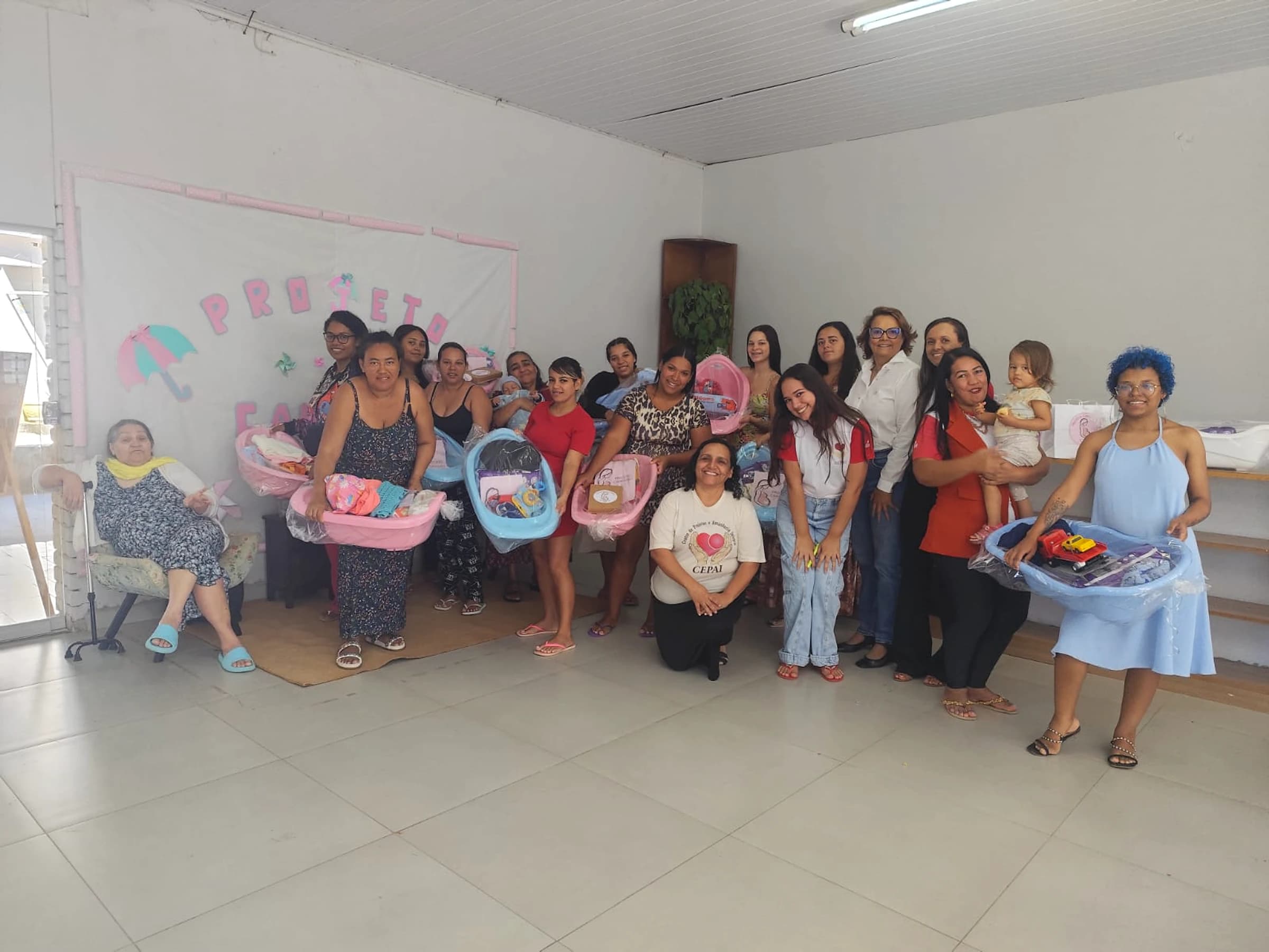 Famílias atendidas em encontro do CEPAI